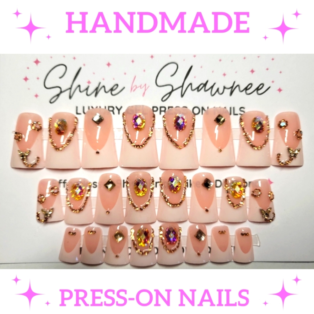 Handmade Luxury Press-On Nails | Sturdy & Reusable | BLISS